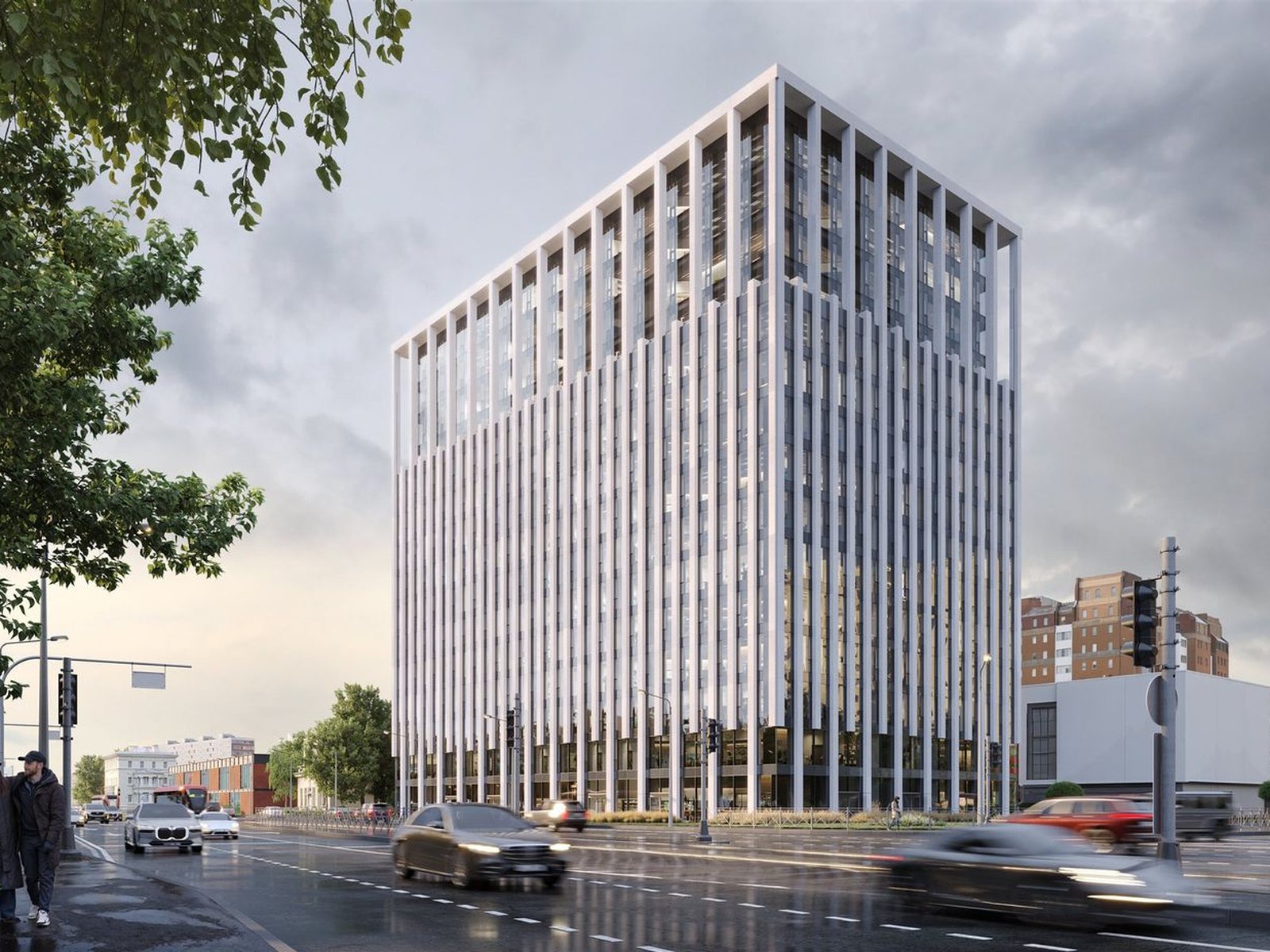 БИЗНЕС-ЦЕНТР «ТРАСТ», визуализация с проспекта Энгельса